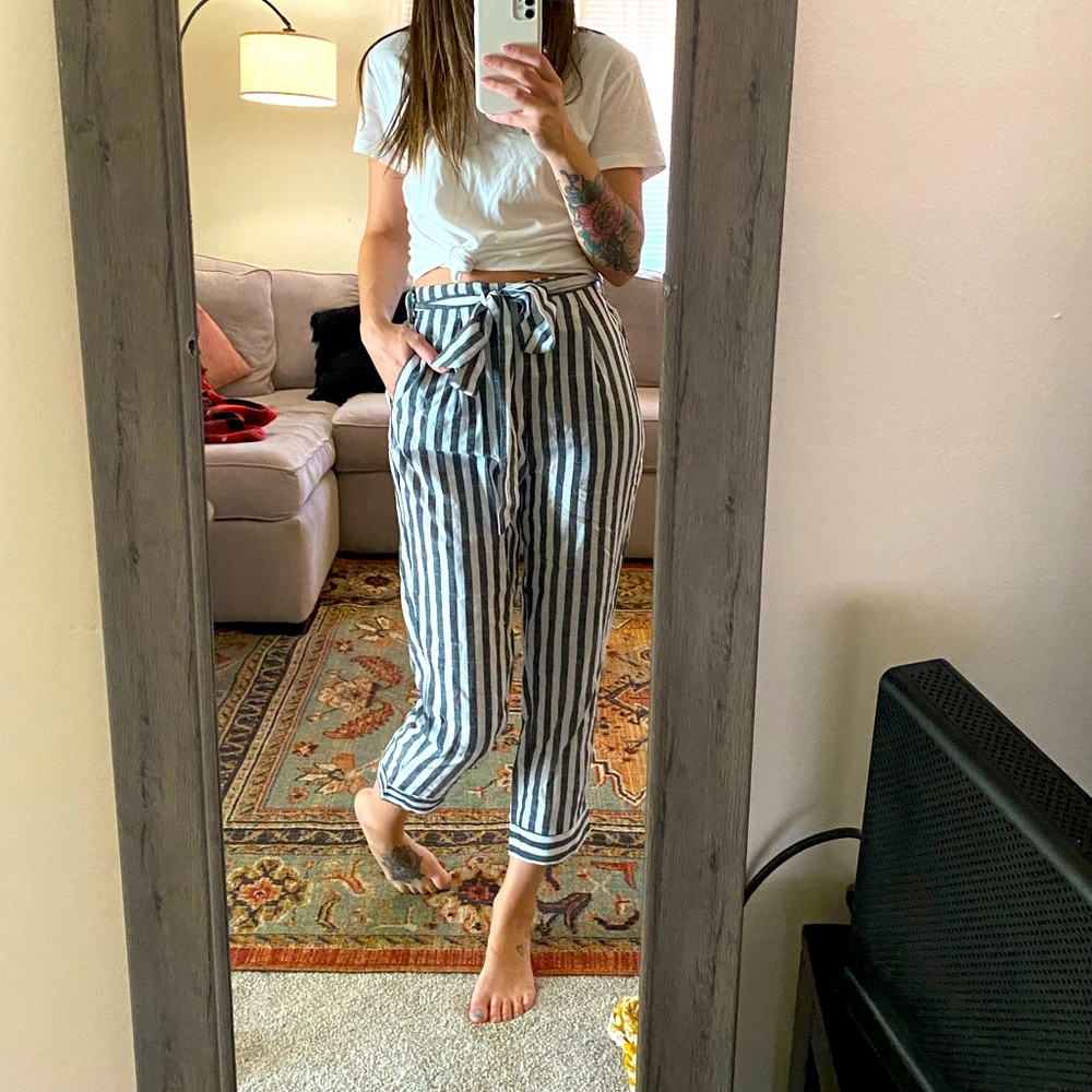 Shein stripped pants.